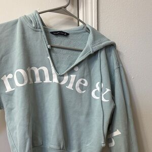 Abercrombie & Fitch Light Mint Green Logo Hoodie
